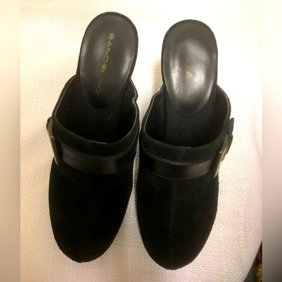 Bandolino Bodivara Black Suede Heeled Mules - Picture 4 of 8